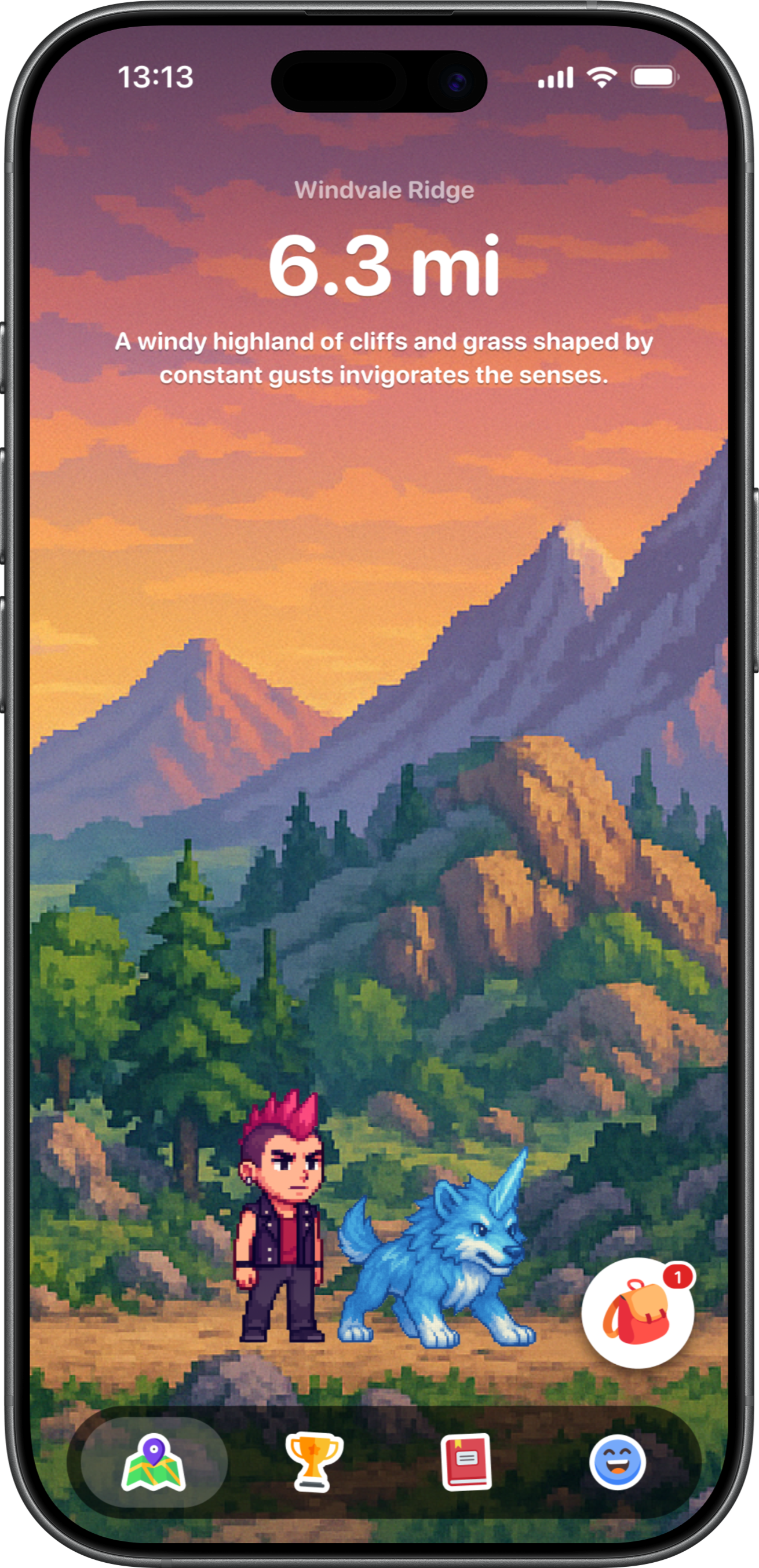 Creatures of Habit app on iPhone